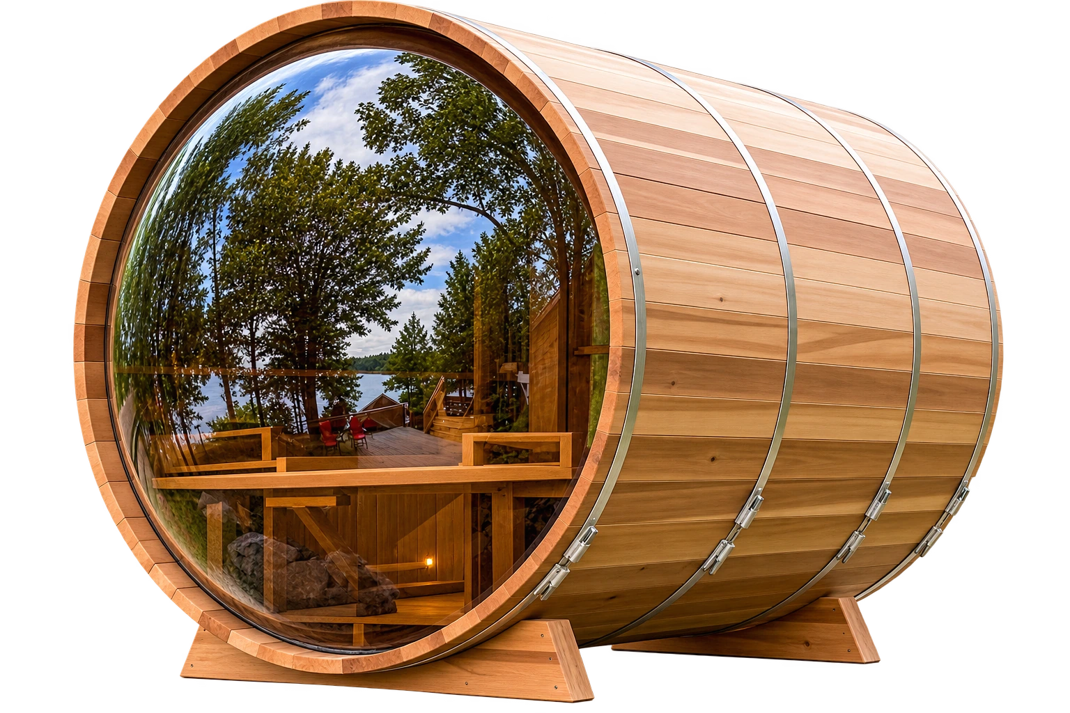 BO-404 Barrel Saunas — Black Onyx