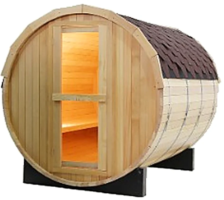 BO-407 Barrel Saunas — Black Onyx